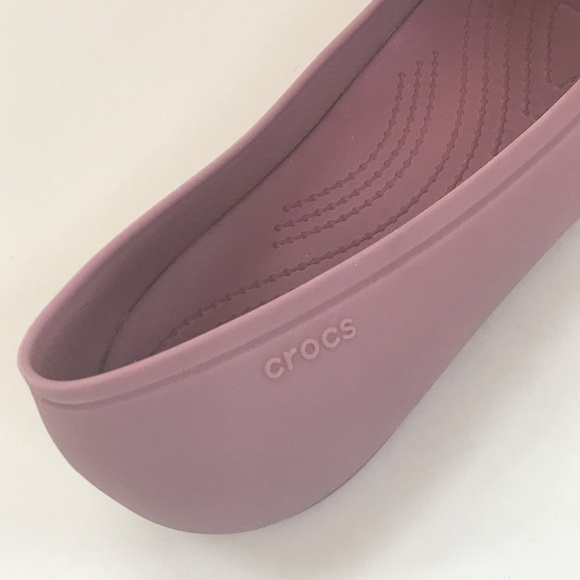 CROCS Brooklyn Pointed Toe Flat Cassis Slip On Ballet Flat Women’s Size 11 - Picture 3 of 16